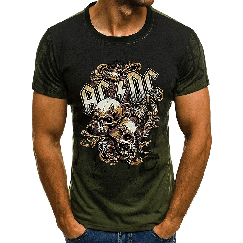 

2021 new T-shirt men/women heavy metal death skull 3d printing casual T-shirt T-shirt fashion short sleeves