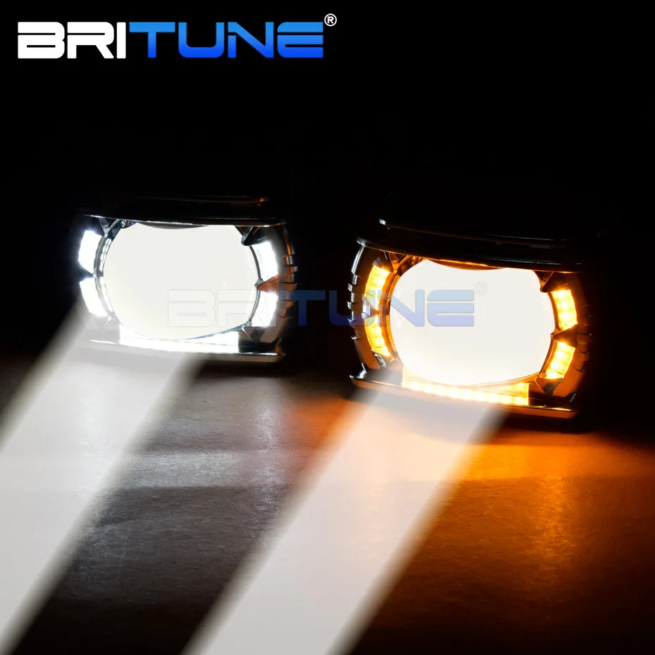 34 Вт автомобильный объектив дальнего света проектор светодиодный сигнал