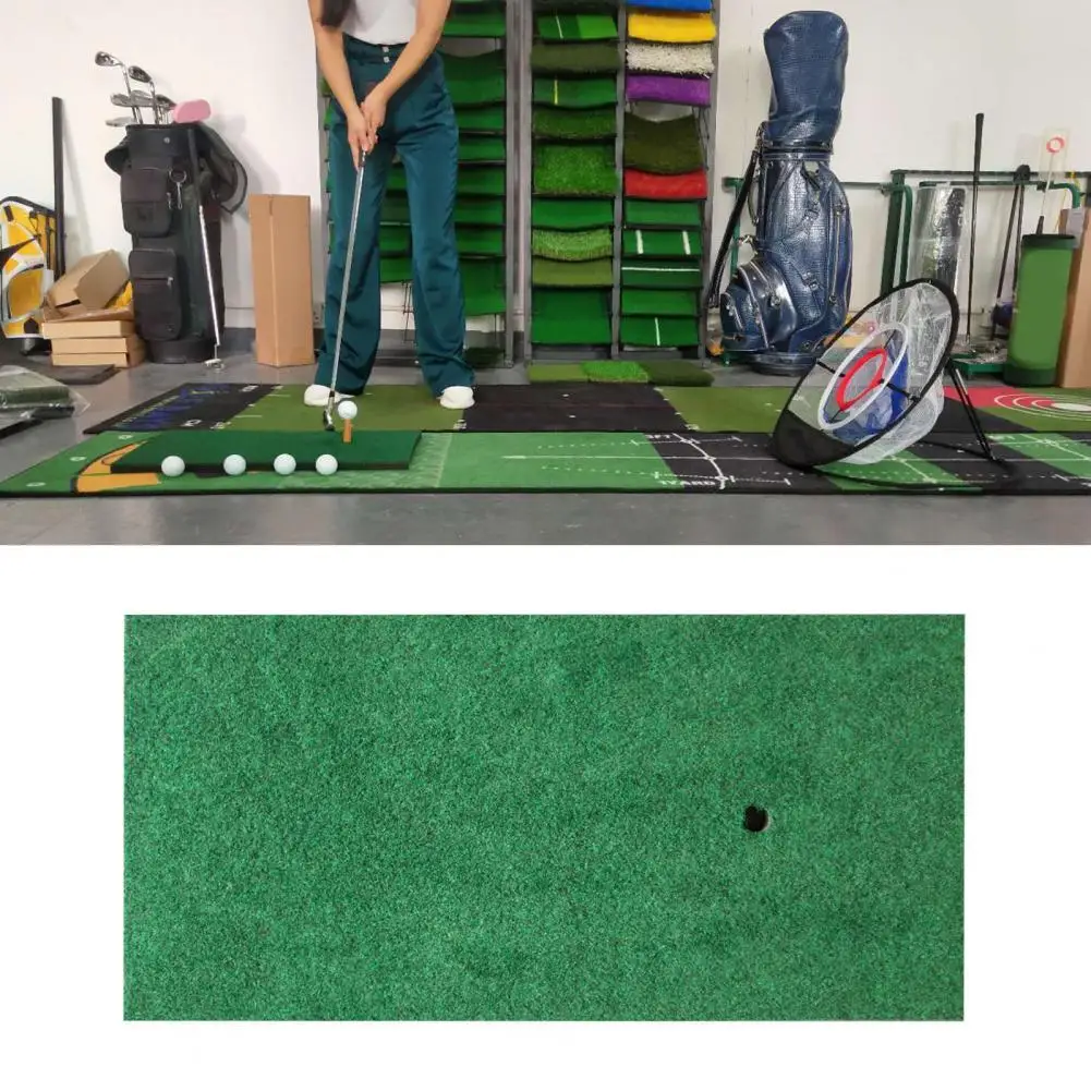 

Golf Supplies Useful Soft Base Golf Training Carpet Training Tool Mini Golf Practice Carpet Thicker for Outdoor