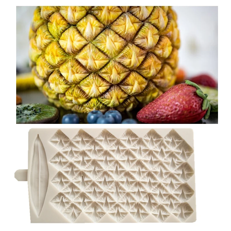 

Форма для тропического ананаса, шоколадного помадки, кружева, инструмент для украшения торта, пищевой цветок силиконовой формы для выпечки