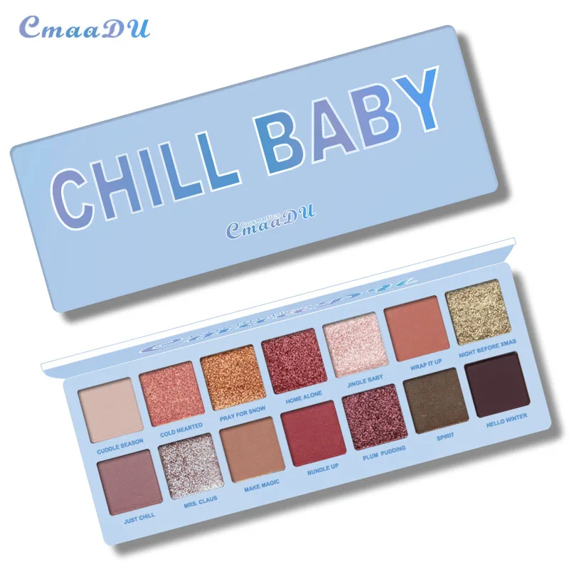 

14 Colors Matte & Shimmer Eyeshadow Palette Makeup Shine Eye Shadow Powder Pallete Wholesale Make Up Cosmetic Shadow Lightweight
