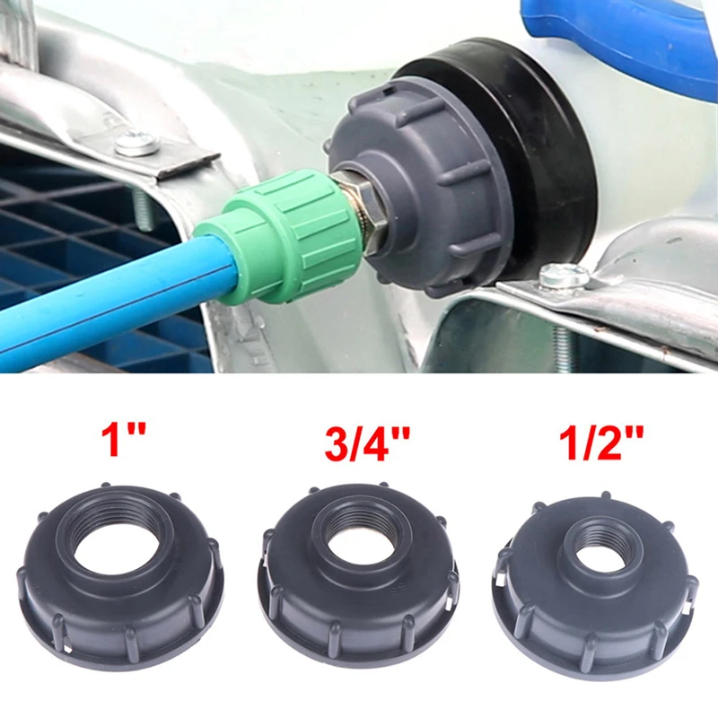 

Durable IBC Tank fittings S60X6 Coarse Threaded Cap 60mm Female thread to 1/2" 3/4" 1" Adaptor Connector