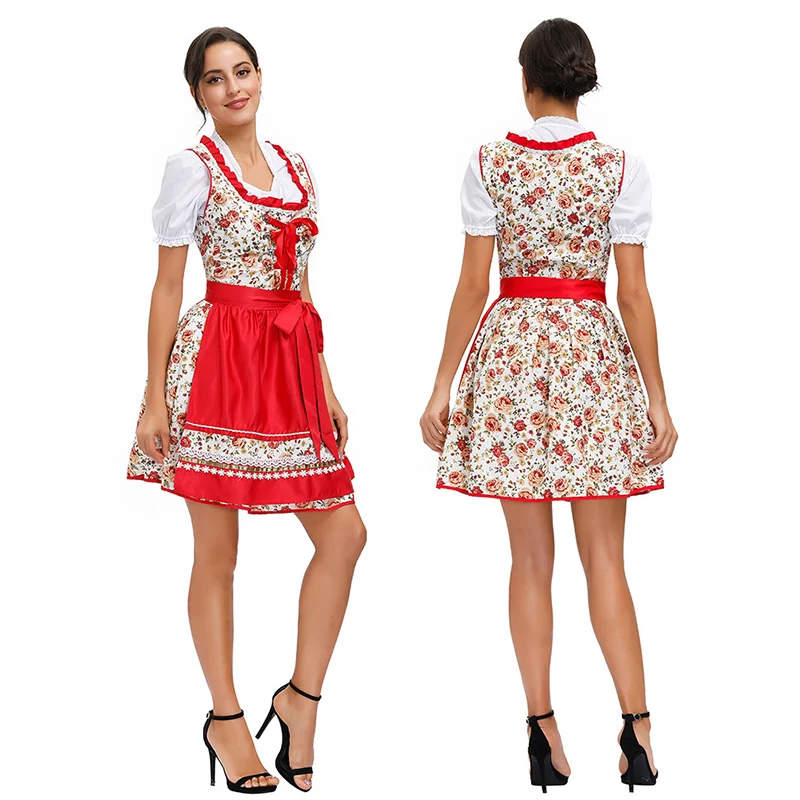

Sell Well Carnival Lady The Munich Oktoberfest Costume Dirndl Bavarian Tavern Waiter Cosplay Parade Fancy Party Dress