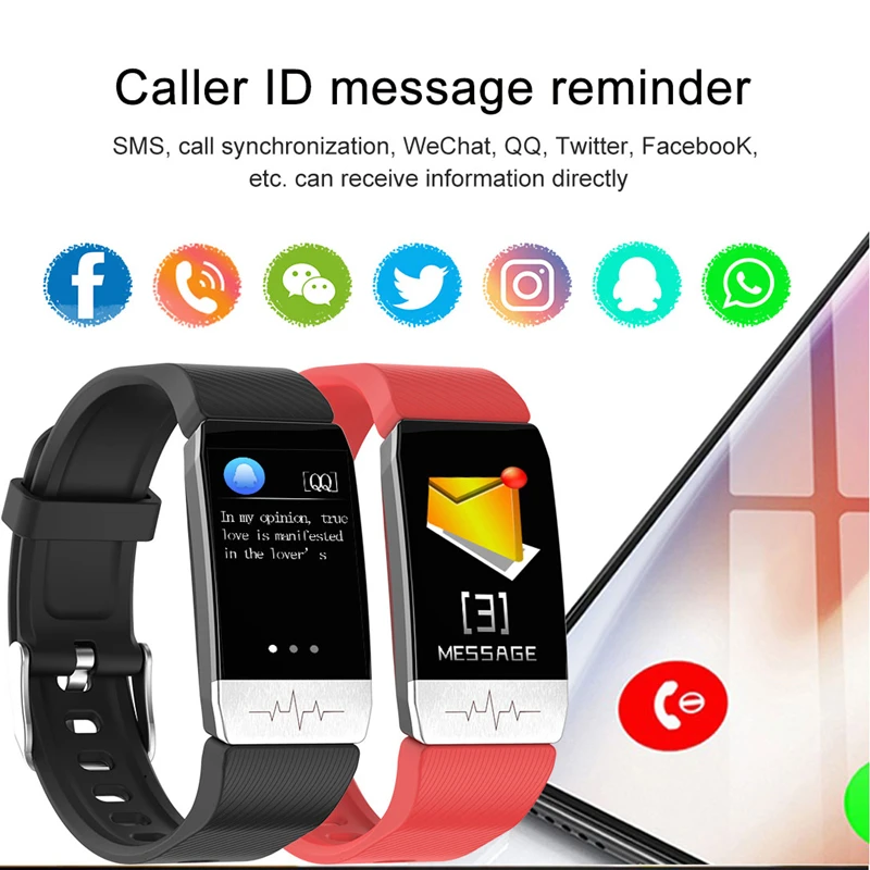 Смарт-часы UGUMO с измерением температуры тела ЭКГ пульса артериального давления