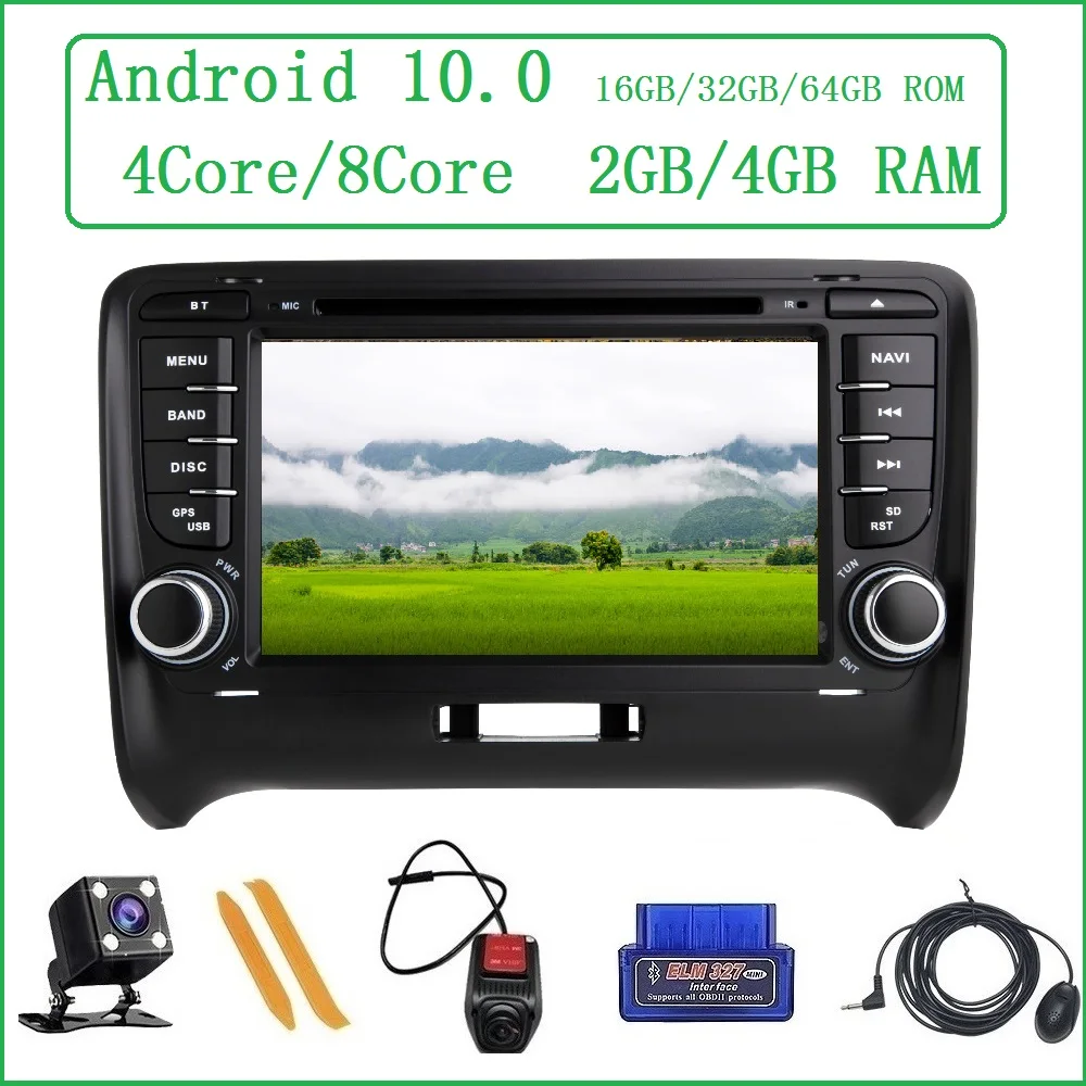 ZLTOOPAI Android10 для AUDI TT MK2 мультимедийный плеер Автомобильный медиа gps Навигация DVD CD