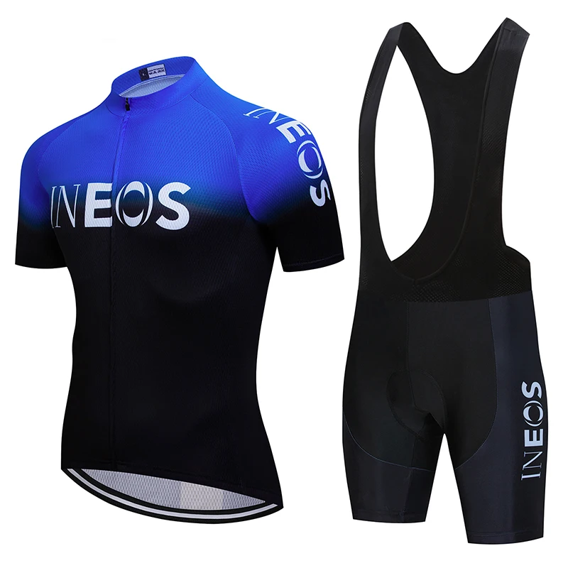 

2020 WHITE INEOS Cycling jersey 19D pad shorts Bike wear set Ropa Ciclismo Quick Dry Mens pro BICYCLING Maillot Culotte