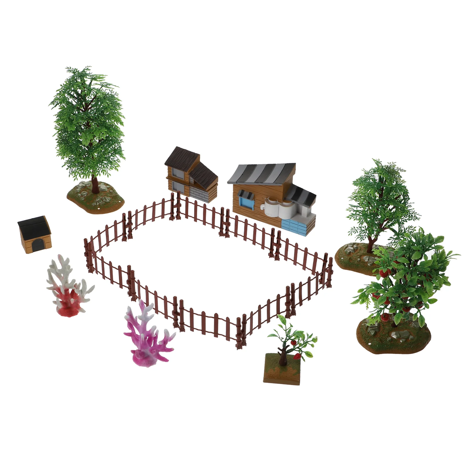 

1 Set of Children DIY Farm Model Simulation Farm Scene Model Mini Adornment