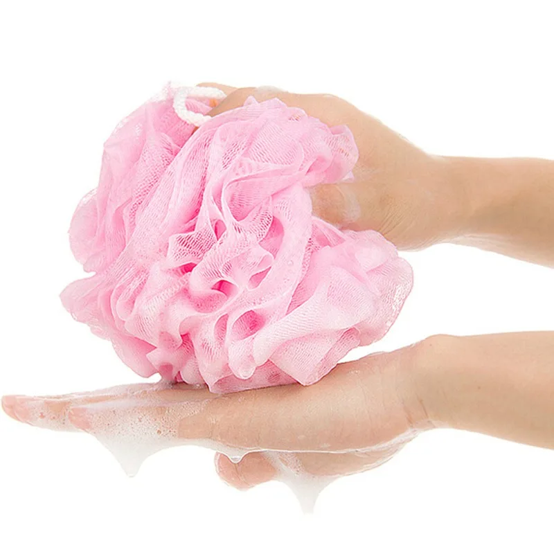 

3 Colors Cleaning Ball Mesh Body Massager Soft Shower Sponge Bathroom Accessories Clean Body Skin Cleaning Tool