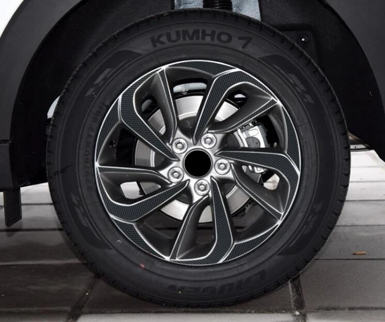 17 дюймовая наклейка на обод колеса из углеродного волокна ступица