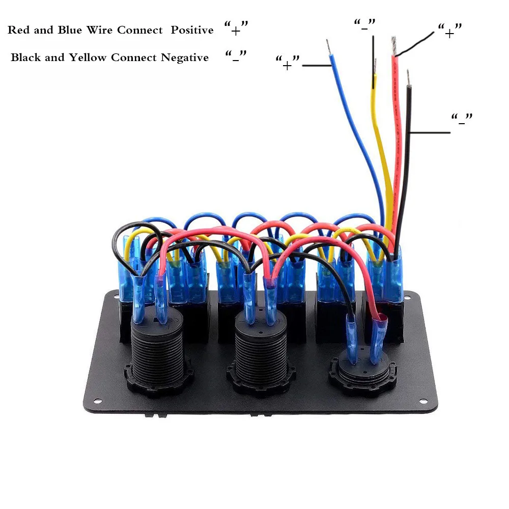 For Car SUV Marine RV Truck Camper Boat LED light 12V~24V Waterproof ON-OFF Toggle Switch Panel | Автомобили и мотоциклы