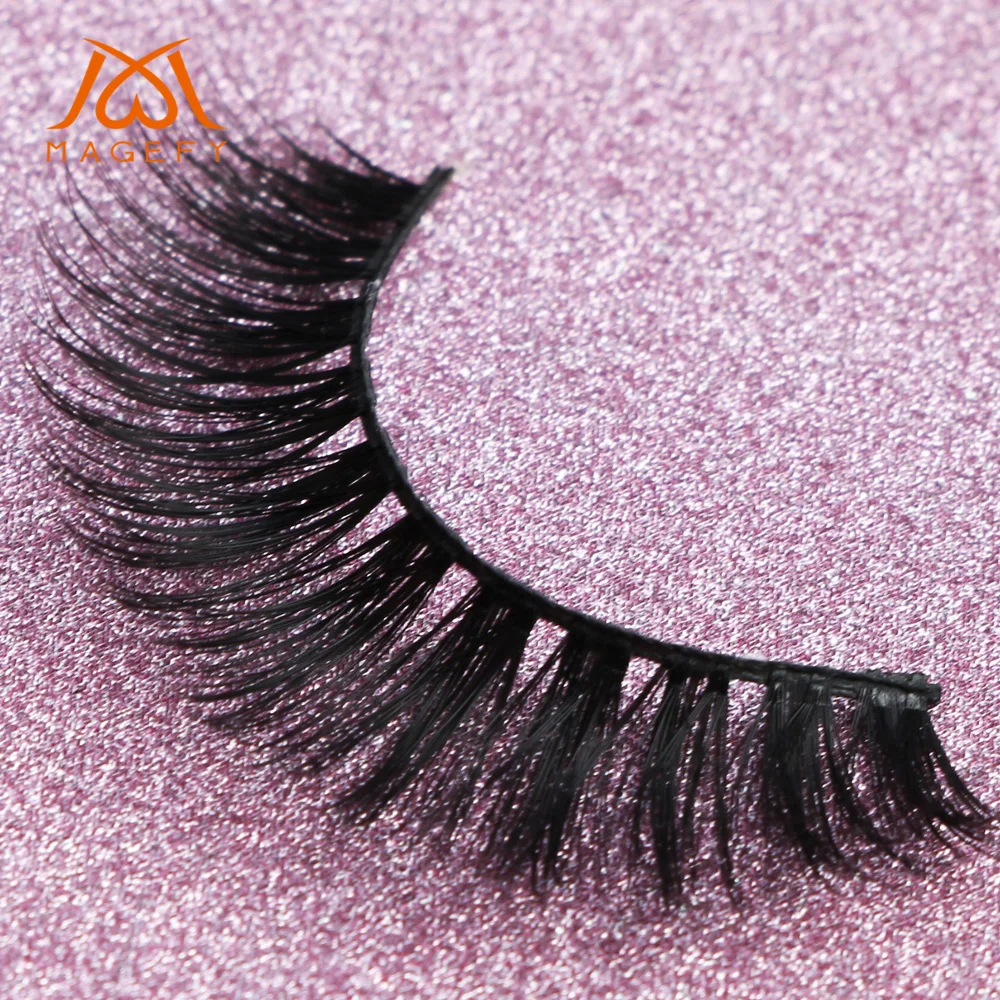 MAGEFY 2 пар/упак. 3D норковые ресницы с упаковочной коробкой ручная работа полные