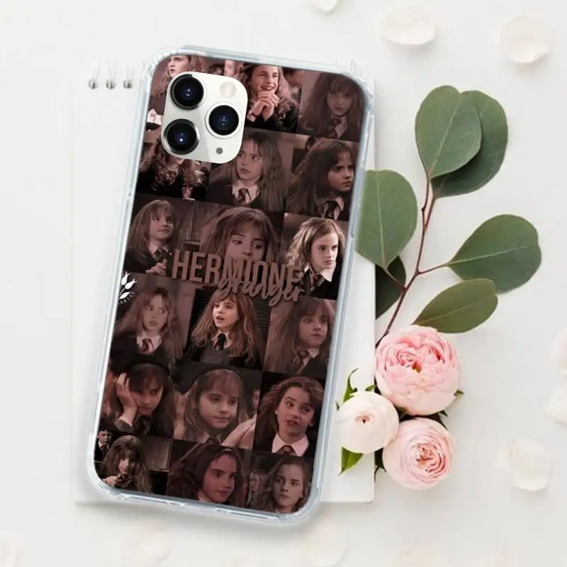 

Hermione Granger Phone Case Transparent for iPhone 11 12 mini pro XS MAX 8 7 6 6S Plus X 5S SE 2020 XR