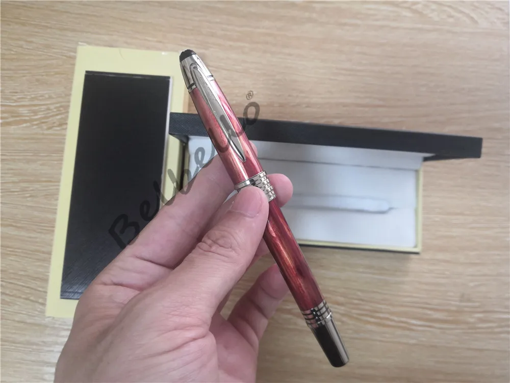 

High quality Luxury brand resin stainless steel nib ink pen office school essential signature pen with gift box
