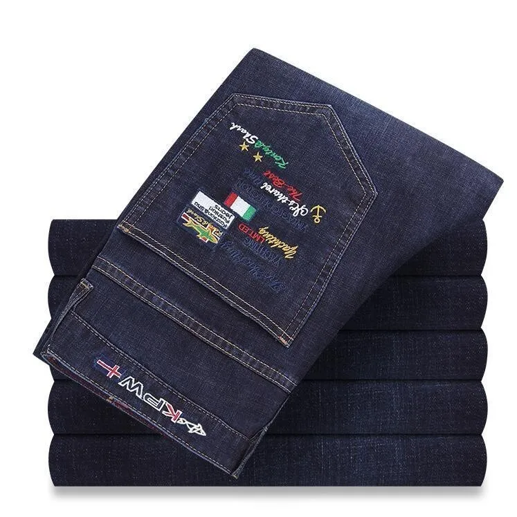 Лидер продаж мужские джинсы наивысшего качества брендовые штаны с рисунком