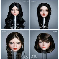 ymtoys ymt049 16 asia girl makeup head sculpt blackbrown hair fit 12 female ph action figure