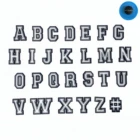 Лидер продаж, 1 шт., черные и белые Амулеты с алфавитом для обуви, силиконовые Кроксы, аксессуары для детей, подарки на Рождество, украшения с ремешком на запястье