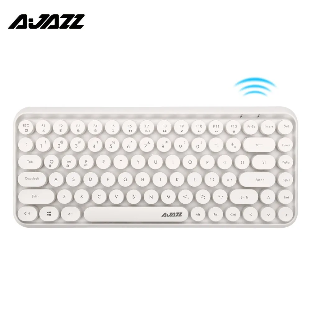 Ajazz 308i BT беспроводная клавиатура круглая клавишная крышка 10 м 5 цветов Kyeboard
