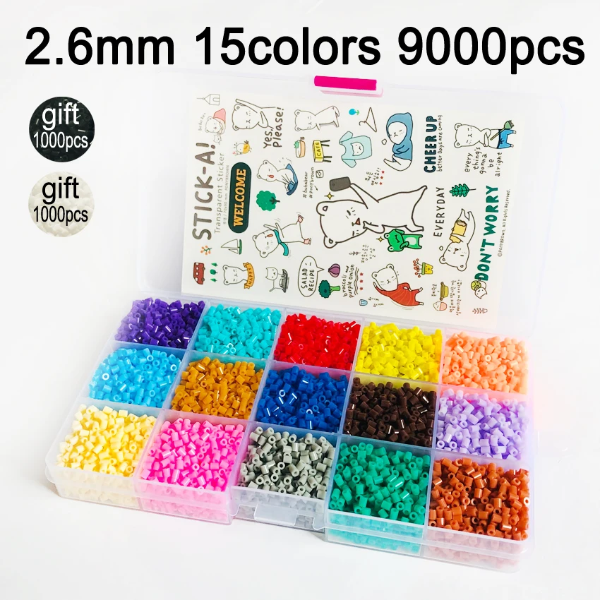 Набор Бусин DOLLRYGA 24 цвета 23000 шт. в коробке 2 6 мм набор бусин Hama образовательные