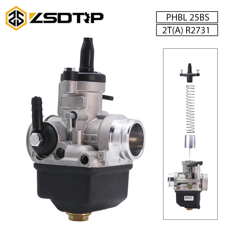 Карбюратор ZSDTRP для мотоцикла 25 мм Dellorto PHBL 25BS 2T(A) R2731 двигателя 50cc 200cc моделей Fantic