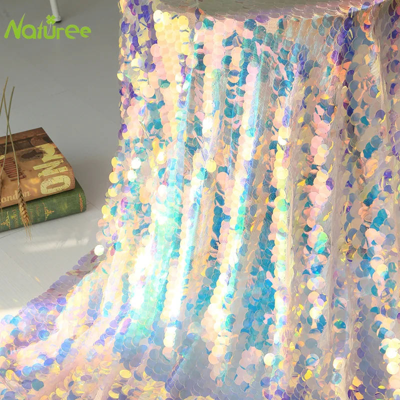 50 см * 130 Лазерная градиентная симфония Русалка подвесная блестящая ткань рыбья