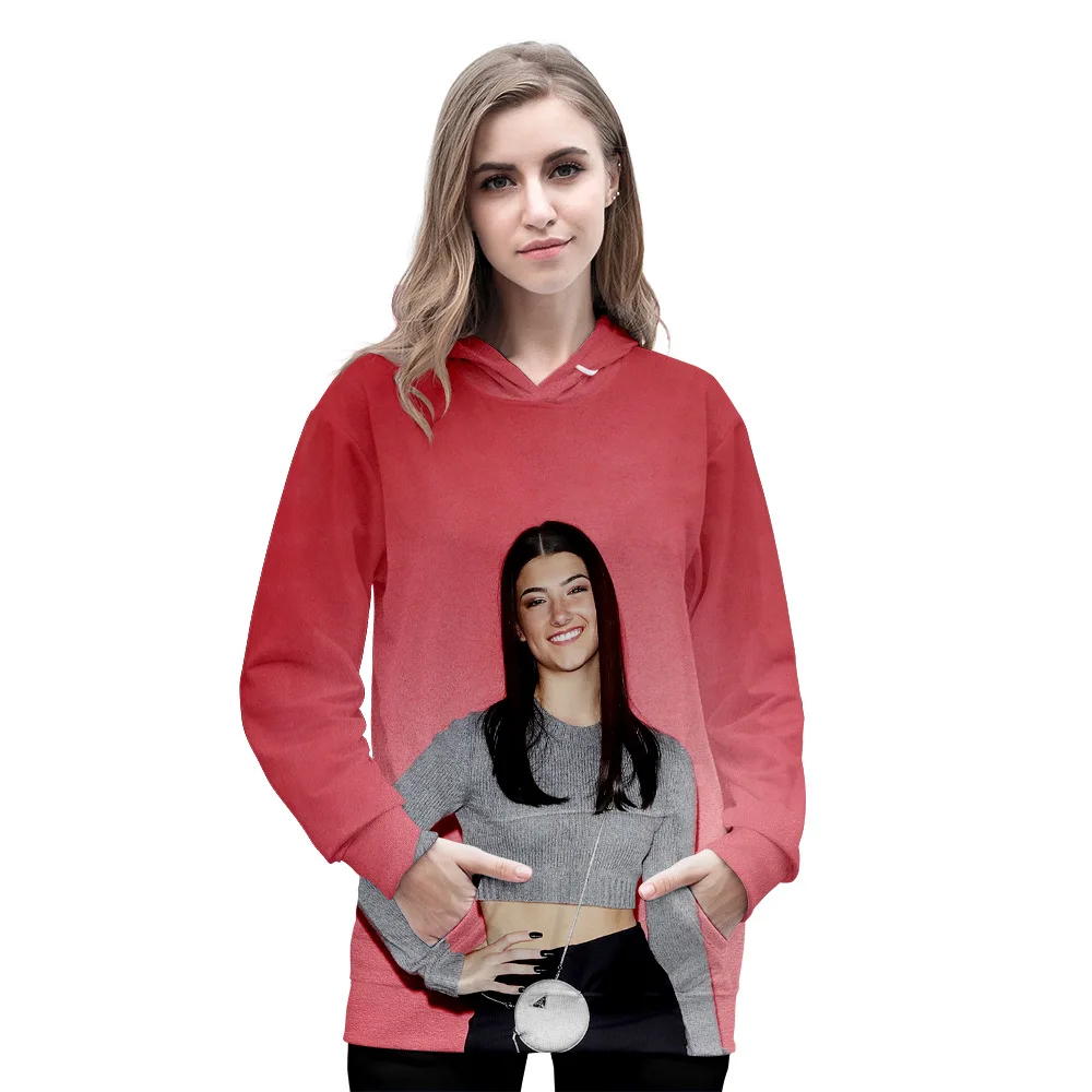 

2020 New The Hype House 3D Hoodies Charli DAmelio Sweatshirts Men Women Internet Celebrity Addison Rae hoodies Pullover
