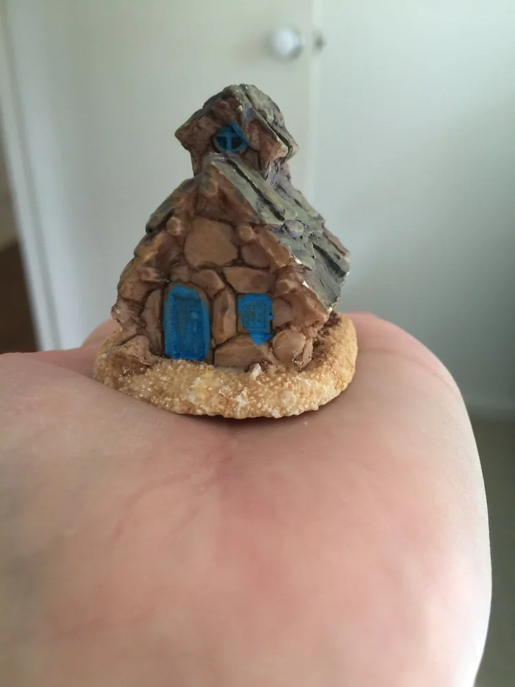 Каменный дом искусственное ремесло микро-дом ландшафтное украшение для