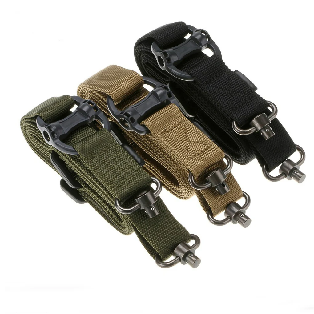 

Hunting Tactical Rifle Gun MS4 Sling Strap Quick Detach QD Swivel Dual 2 Points