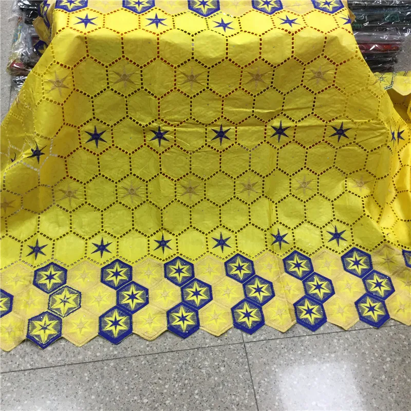 Черный Африканский Базен riche ткань с вышивкой камнями Высокое качество Нигерия