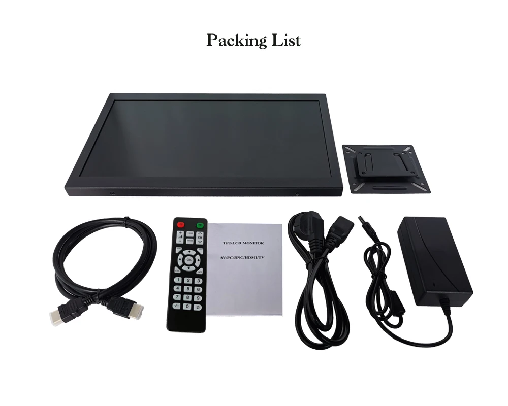 ZB156TN-V591/15," дюймовый 1366x768 16:9 BNC VGA HDMI металлический корпус пульт дистанционного управления настенный промышленный ЖК-экран