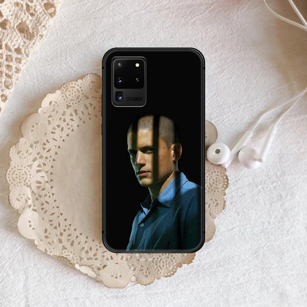 

Prison Break Phone Case Cover Hull For Samsung Galaxy S 7 8 9 10 e 20 FE edge uitra plus Note 9 10 20 black Hoesjes Painting