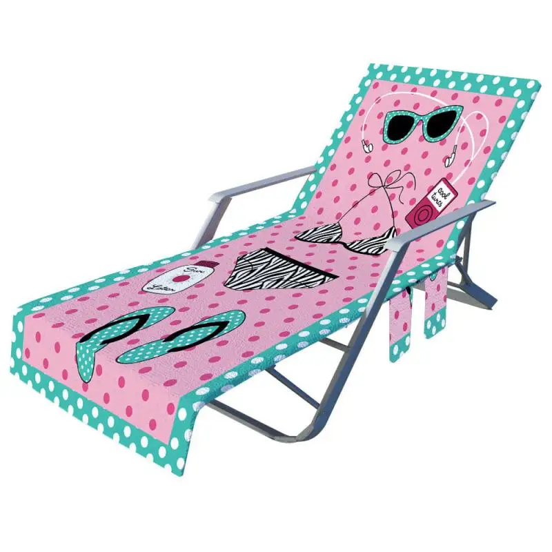 

New Fiber Sand-Sand Lounge Chair Beach Towel Cover Sunbath Lounger Chair Mat Summer Cool Bed Mat Convenient Storage 75x210CM