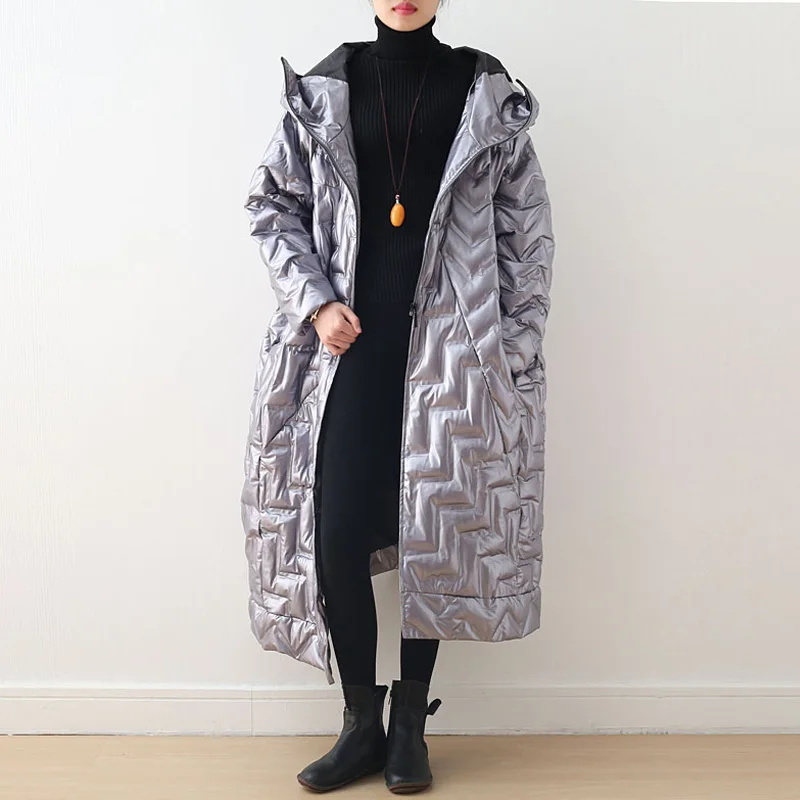 Женские пуховые пальто Johnature модные 2021 зимние новые с капюшоном длинным рукавом