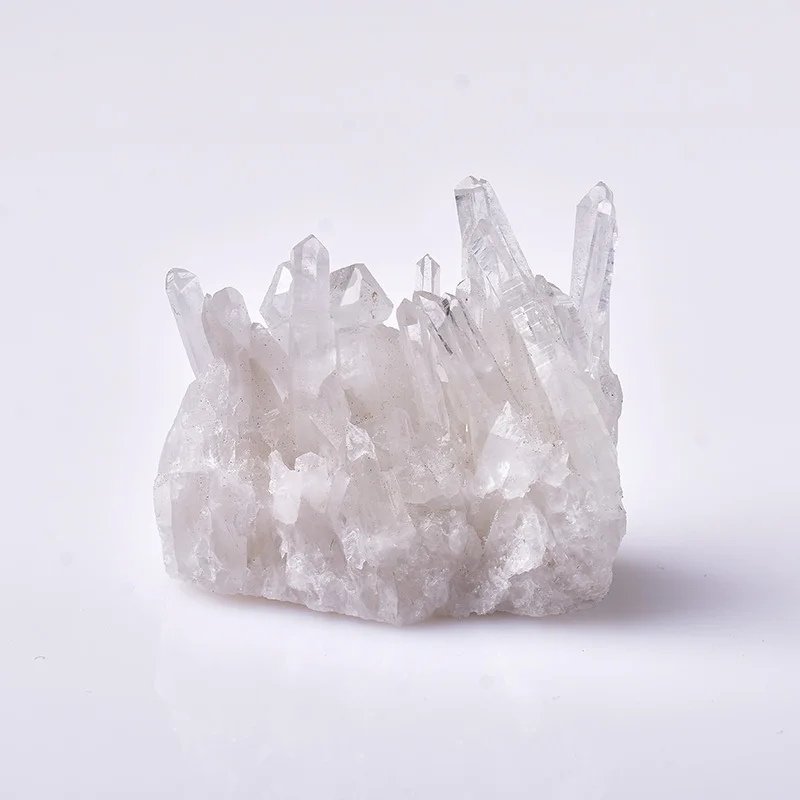 

1PC Natural Clear Quartz Cluster Raw White Reiki Healing Stones Point Specimen For Home Decoration Ore Crystals Minerales Gifi