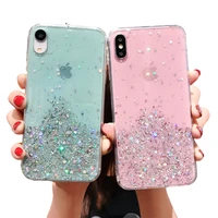 luxury phone case for iphone 12 pro max glitter epoxy resin bling tpu case for iphone 11 pro max shockproof girls fashion case