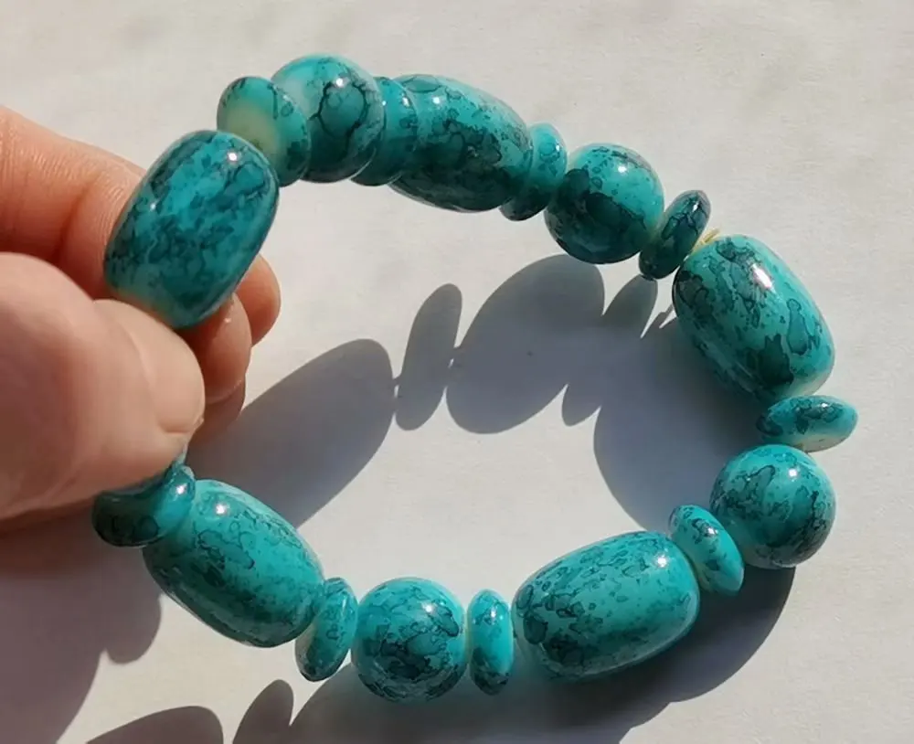 

12 pcs Vintage Bracelets Charm glass beads Jewelry