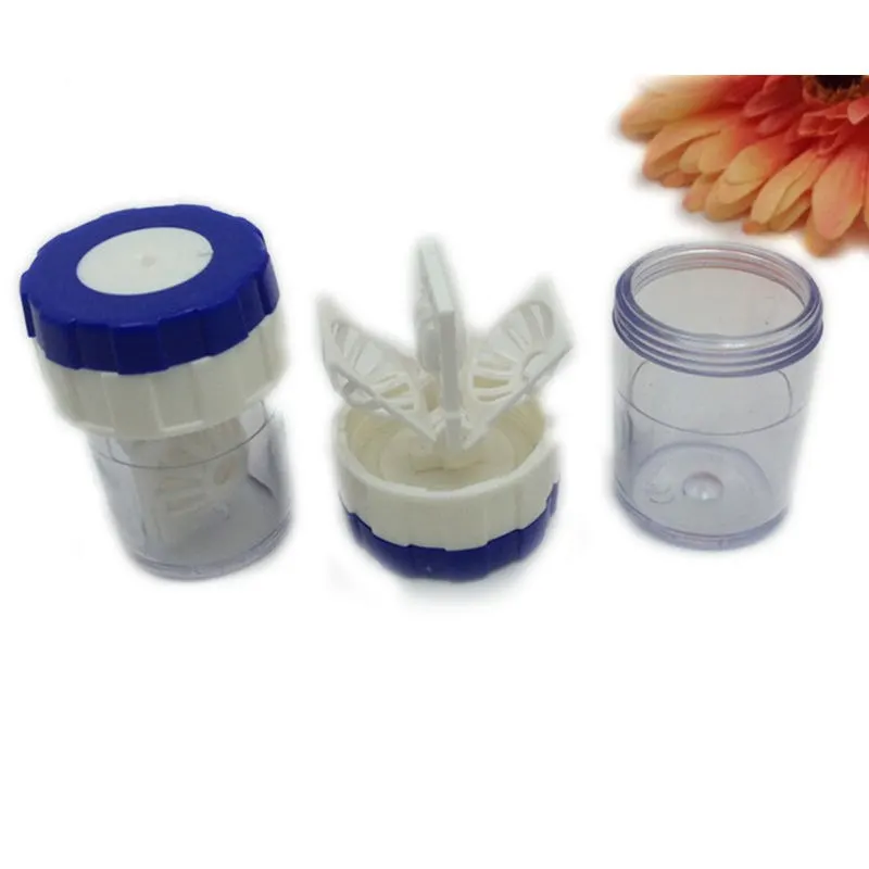 

1PCS Hot Selling Manually Contact Lens Washer Cleaner Cleaning Lenses Case Eyewear Accessories