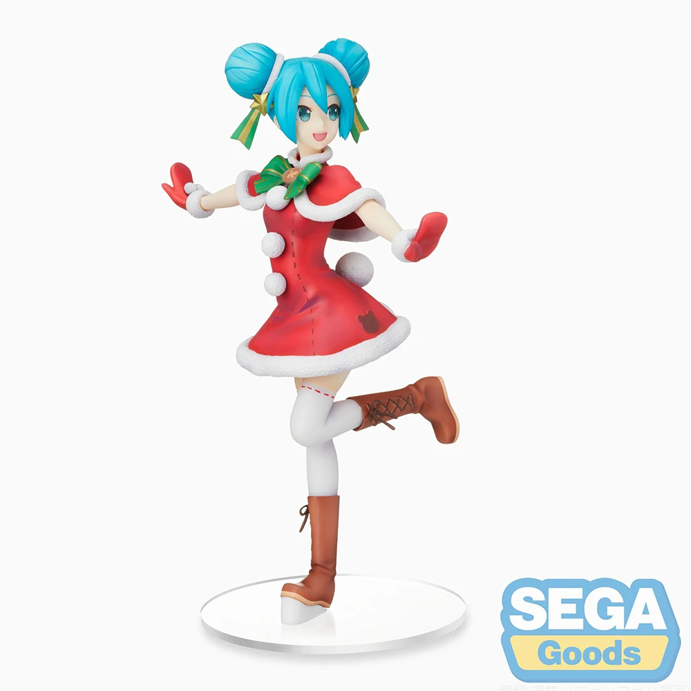 

In Stock Vocaloid Hatsune Miku Sega Christmas 2021 Ver. Original 24Cm Anime Figure Pvc Model Child Toys Decoration Gift Navidad