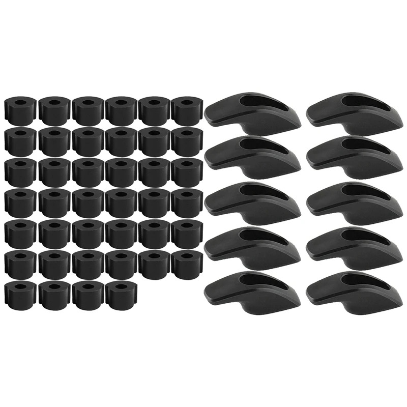 

40Pcs Folding Pre-Tighten Cushion with 10Pcs Upgrade Metal Flexible Hanger Hook