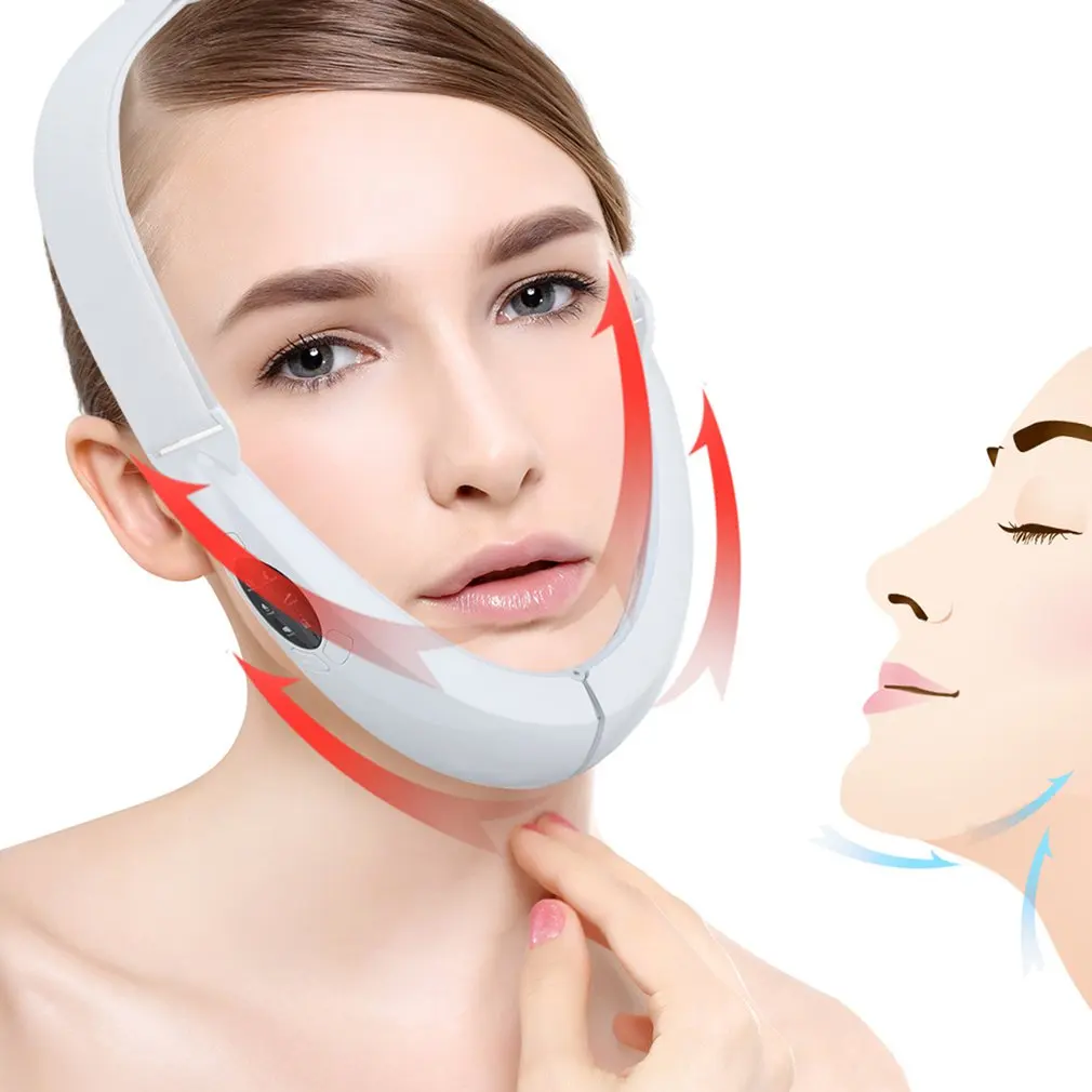 

Electric V-Face Shaping Massager Facial Lifting Slimming Red Blu-Ray Chin Shaping Massager Beauty Instrument