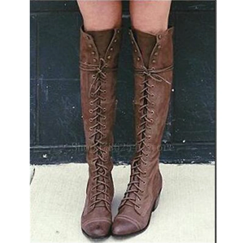 Medieval Costume Knight Boots Viking Cosplay Larp Shoes PU Leather Warrior Women Fancy Boot Carnival Party Steampunk |