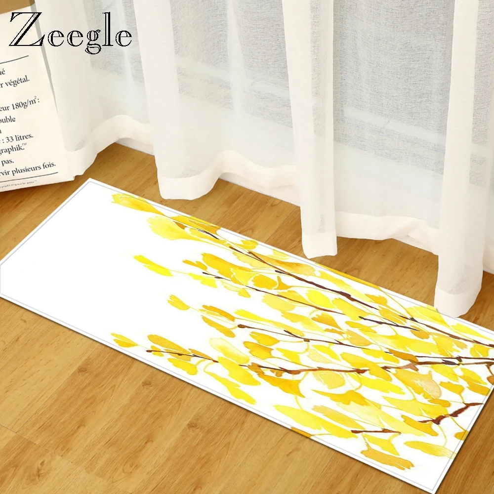 Zeegle Печатный Коврик для прихожей красочный Прямоугольный украшения дома пыле
