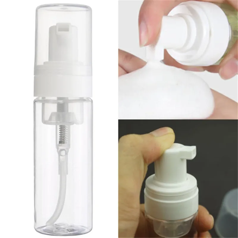 

50ml Clear Foaming Bottle Plastic Shampoo Lotion Bottling Froth Pump Soap Mousses Liquid Dispenser Foam Bottle With Cap Hot Sale