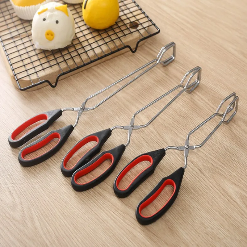 

Barbecue Scissor Tongs Kitchen Tongs BBQ Bread Food Clip Long Handle Scissor For Picnic BBQ Accessories Kitchen Utensils