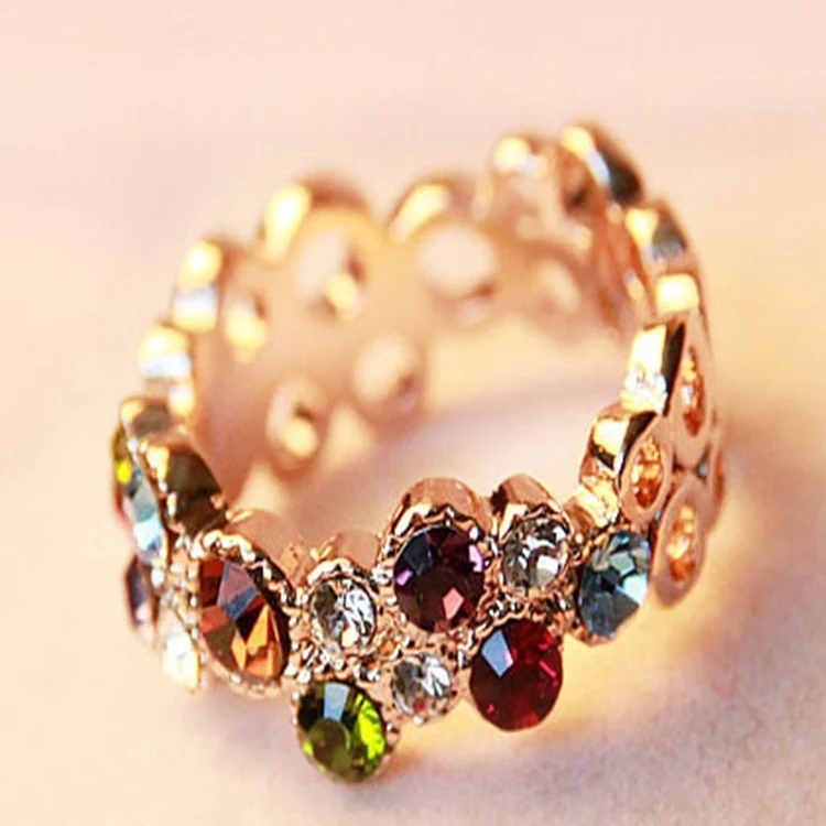 Женский подарок красивый сплав Гальваническое кольцо дамское романтическое