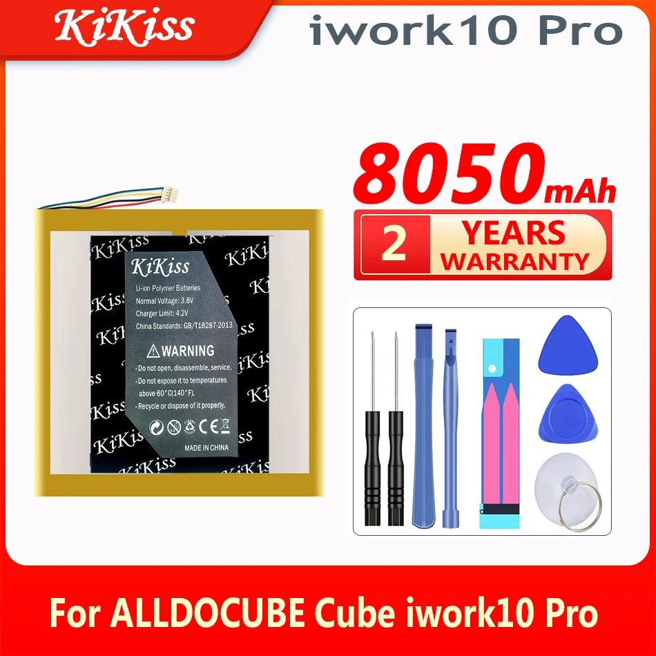 

KiKiss 8050mAh iwork10 Pro(5line) Tablet PC Li-Po Rechargeable Battery for ALLDOCUBE Cube iwork10 Pro