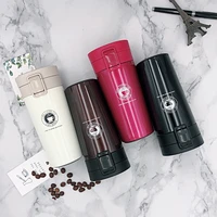 portable travel coffee mug vacuum flask thermo water bottle car mug thermocup stainless steel thermos tumbler cup 380ml