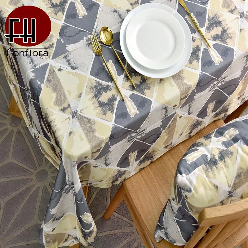 Водонепроницаемая скатерть в стиле барокко круглая квадратная для уживечерние