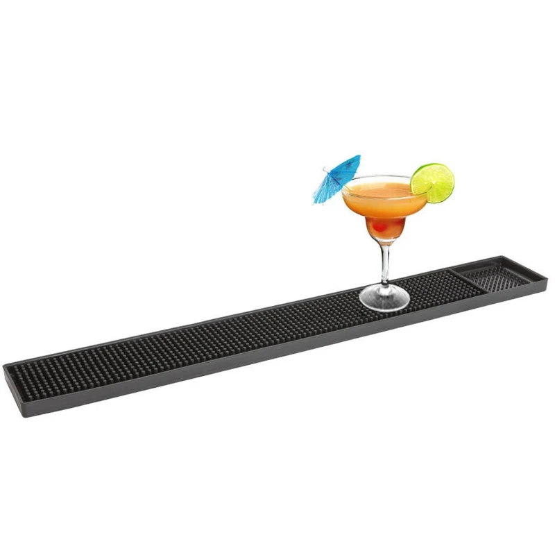 Non-slip Rubber Bar Mat Runner Glass Drip Tray Beer Drink Rail Bars Service SUB Sale | Дом и сад