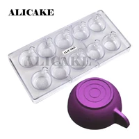 3d chocolate molds for chocolates polycarbonate tools coffee cup tray for cake chocolate moulds form bakery baking pastry tools