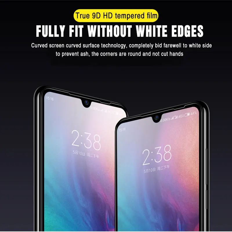 Закаленное стекло 9D для Xiaomi Redmi Note 8 7 6 Pro 8A 7A 6A защита экрана с полным покрытием